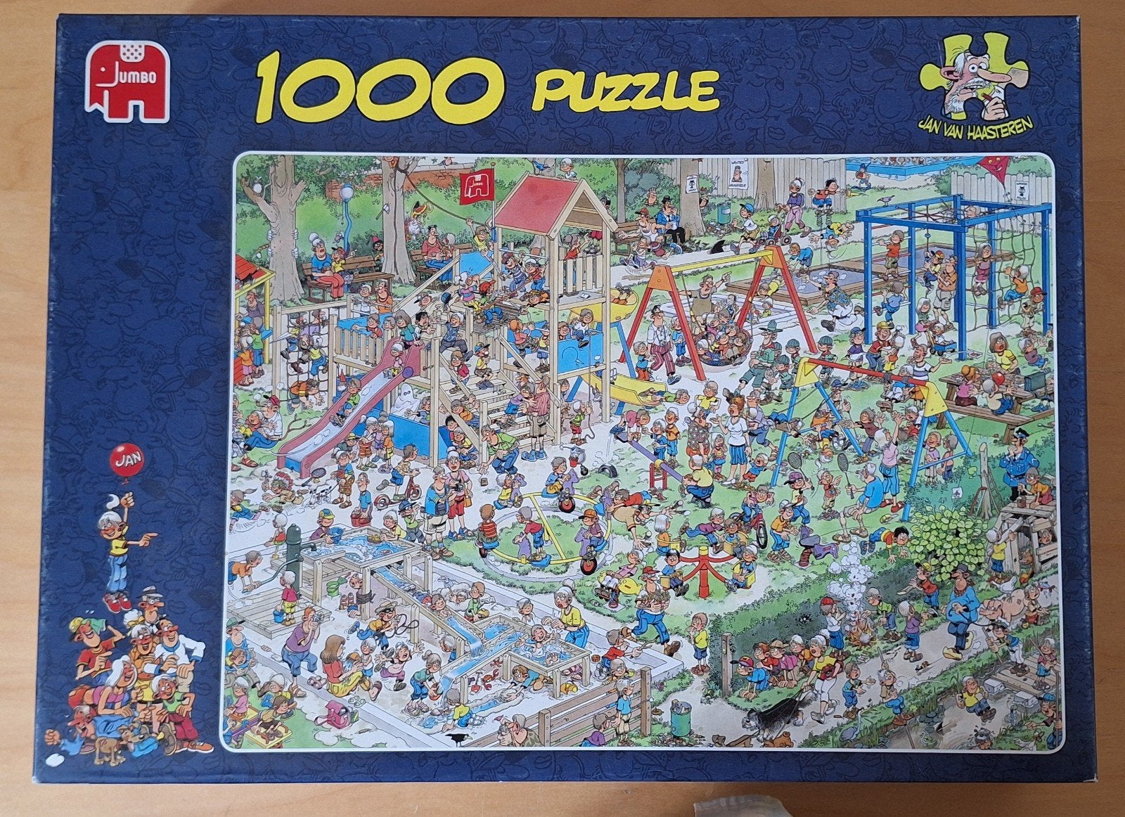 Jan van Haasteren puzzel: De Speeltuin, Ophalen of Verzenden, 500 t/m 1500 stukjes, Zo goed als nieuw, Legpuzzel