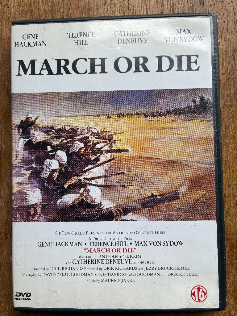 March or Die DVD (oorlog , drama), Vanaf 16 jaar, Ophalen of Verzenden, Zo goed als nieuw, Drama