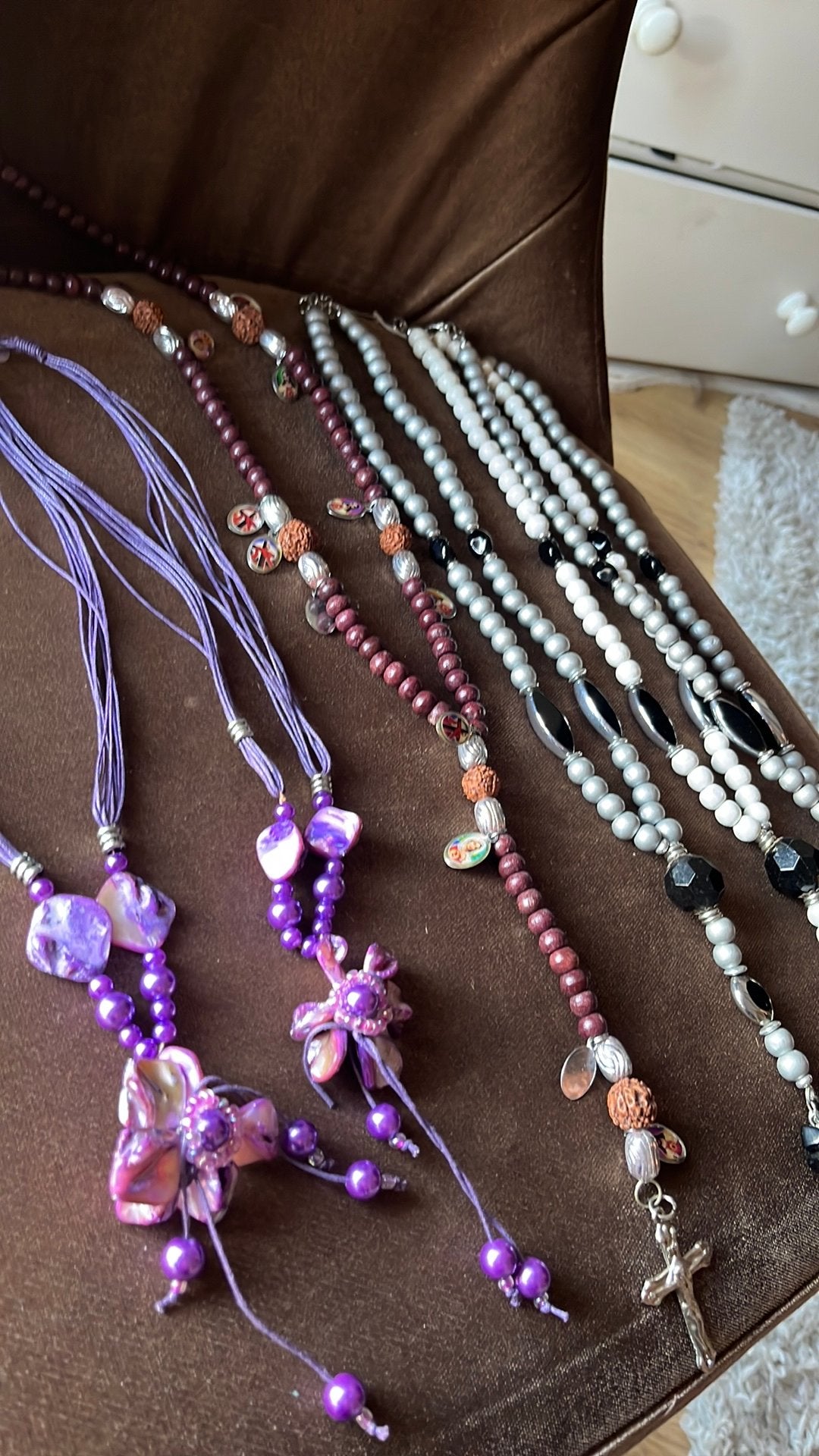 6 kettingen, Ophalen of Verzenden, Zo goed als nieuw, Zilver, Overige materialen