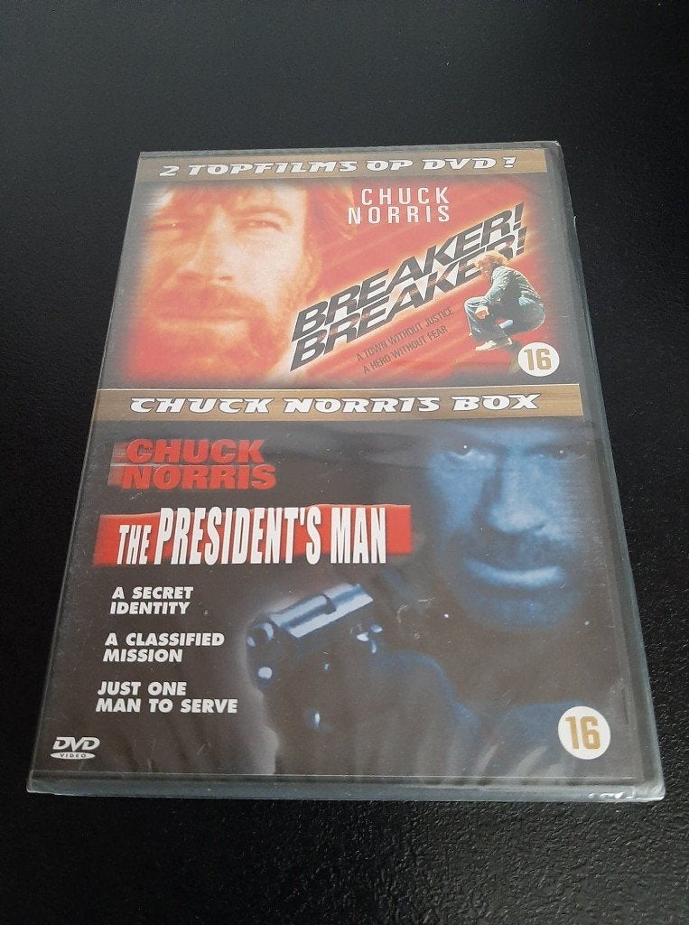 Chuck Norris:Breaker! Breaker!+The president's man, nieuw!, Vanaf 16 jaar, Ophalen of Verzenden, Nieuw in verpakking, Actie