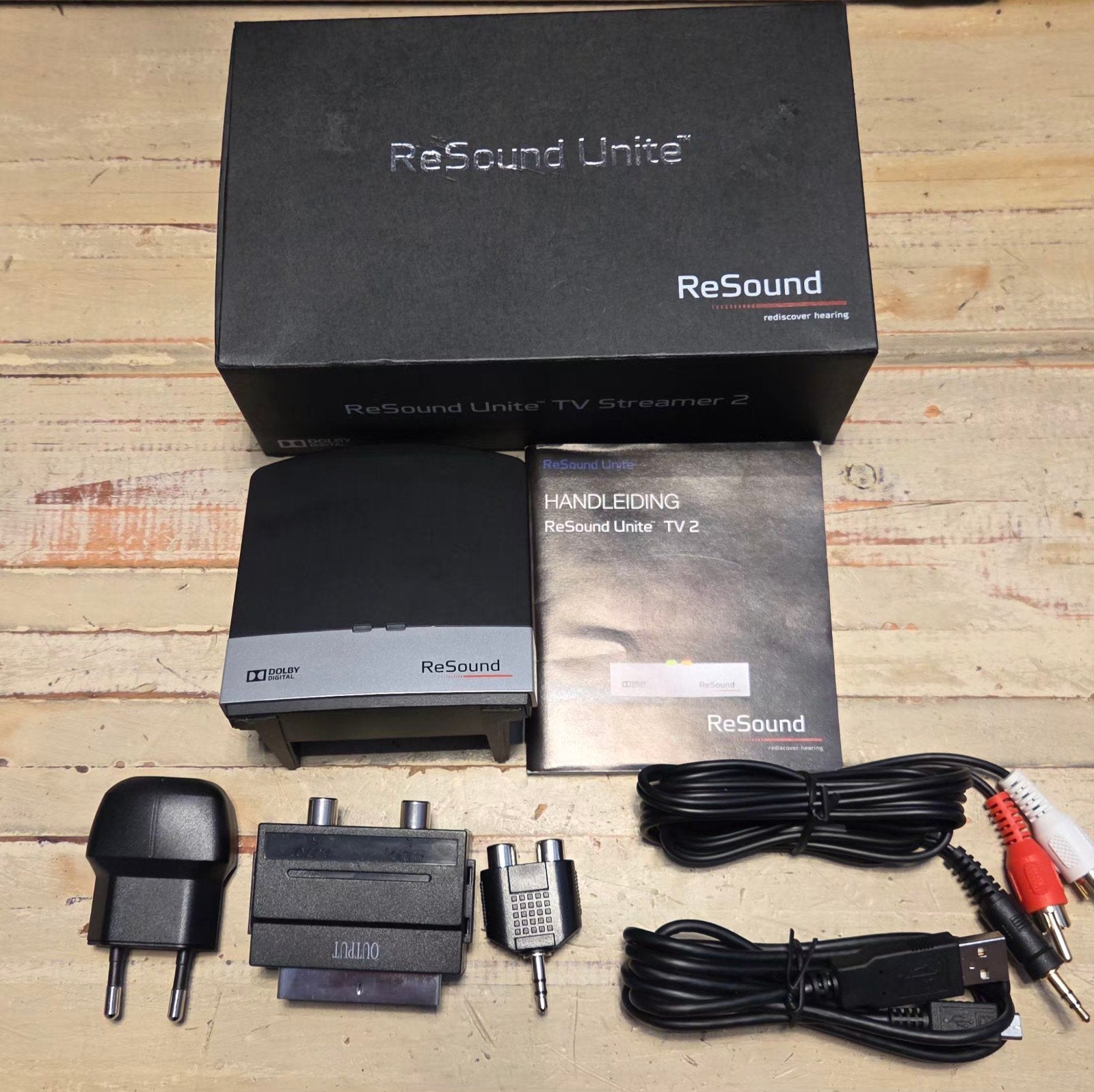 ReSound Unite TV Streamer 2 – Complete set in doos, Diversen, Ophalen, Zo goed als nieuw