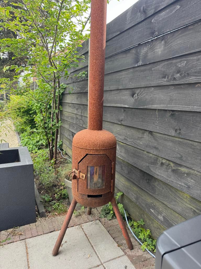 Tuinhaard van cortenstaal, Ophalen, Gebruikt