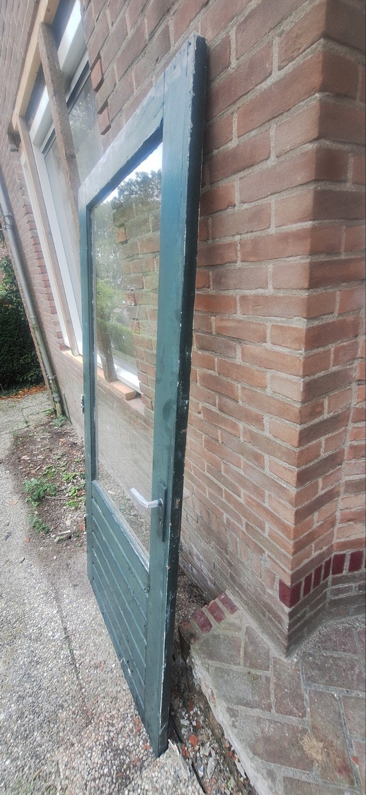 Merbau deur!, Ophalen, Gebruikt, 80 tot 120 cm, 160 cm of meer