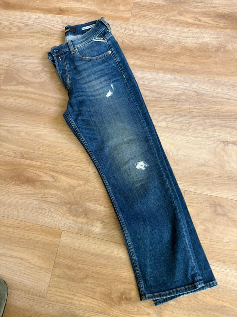 Spijkerbroek, Kleding | Dames, Spijkerbroeken en Jeans, Blauw, Replay, Ophalen of Verzenden, Zo goed als nieuw