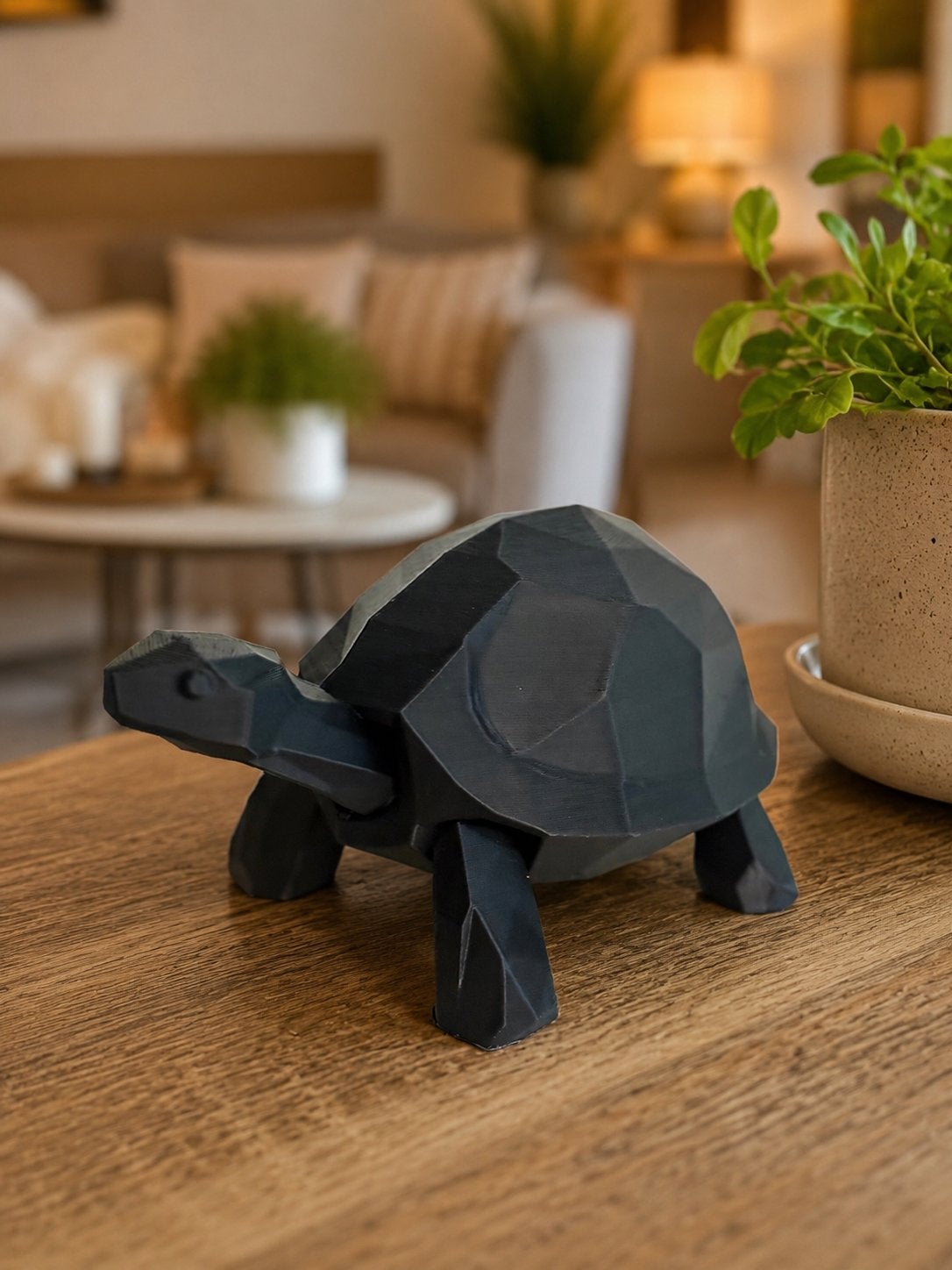 Decoratieve schildpad van kunststof, Zwart, Nieuw, Kunststof, Ophalen of Verzenden