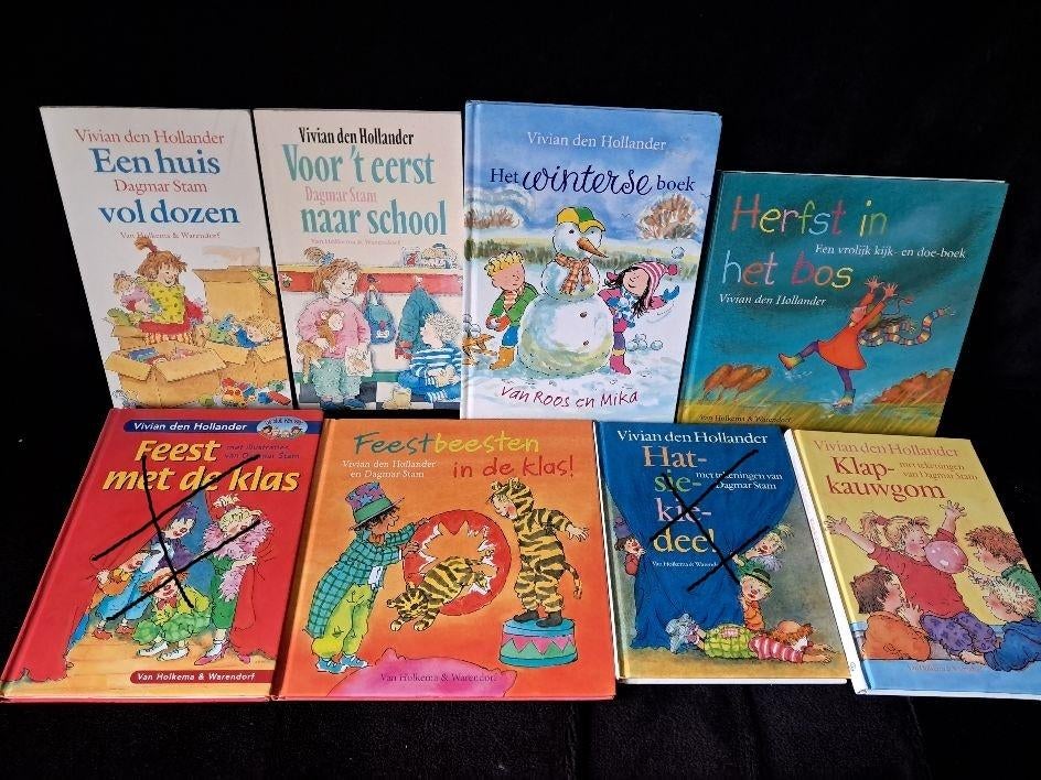 6 x vivian den hollander:feestbeesten in klas,herfst in bos, Boeken, Ophalen of Verzenden, Nieuw, Fictie algemeen