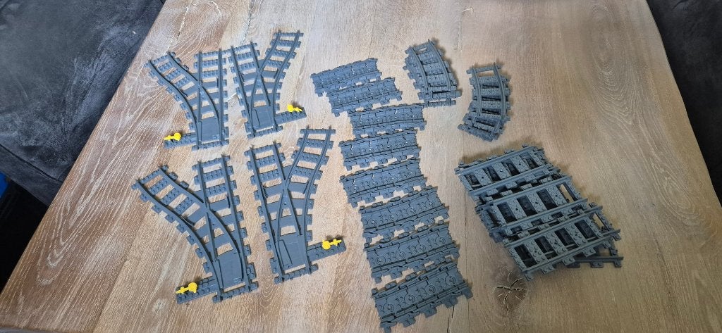 Lego diverse spooronderdelen treinbaan rails, Lego, Accessoire, Ophalen of Verzenden, City
