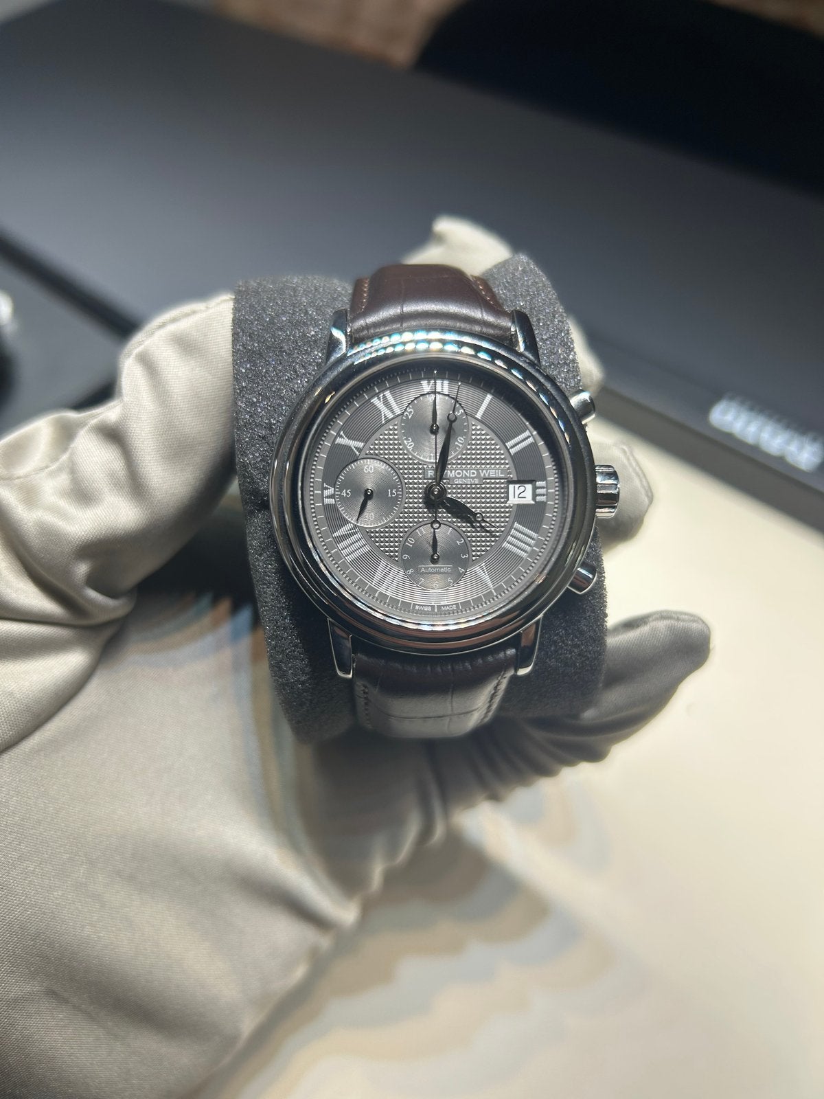 Raymond Weil Maestro Chronograph 4830-STC-05659, Overige merken, Leer, Staal, Polshorloge