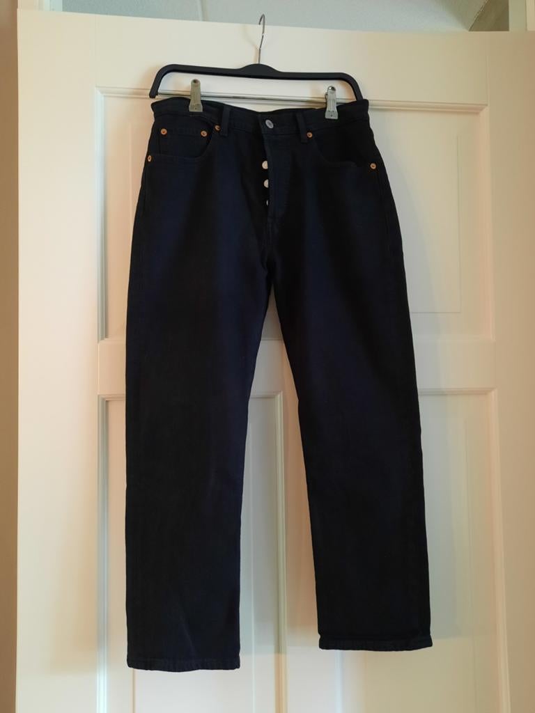 Originele zwarte 501 Levi's jeans, Ophalen of Verzenden, Zo goed als nieuw, Zwart, W28 - W29 (confectie 36)