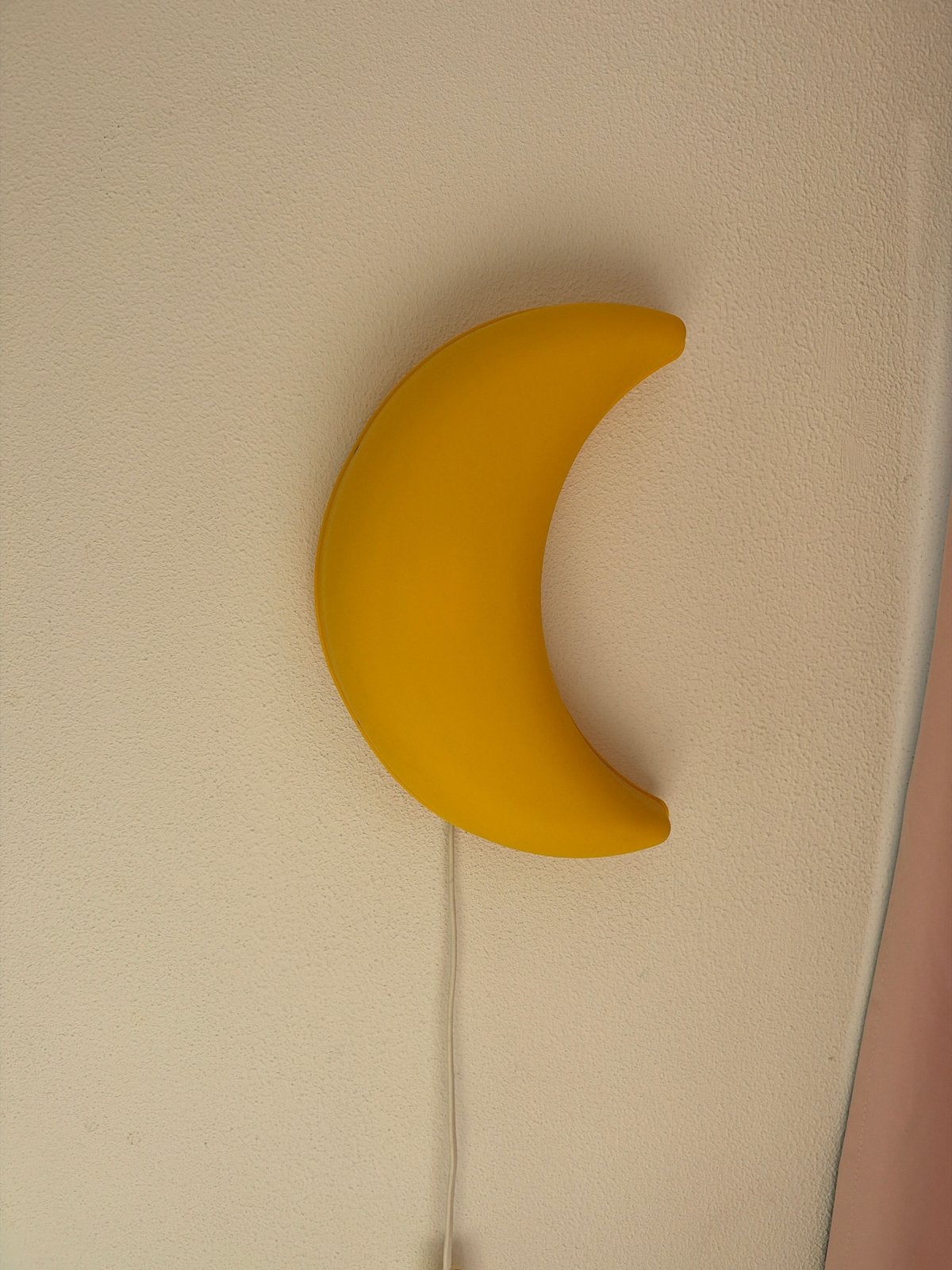 IKEA Maan Lamp - Gele Wandlamp voor Kinderkamer, Gebruikt, Kunststof, Geel, Overige fittingen