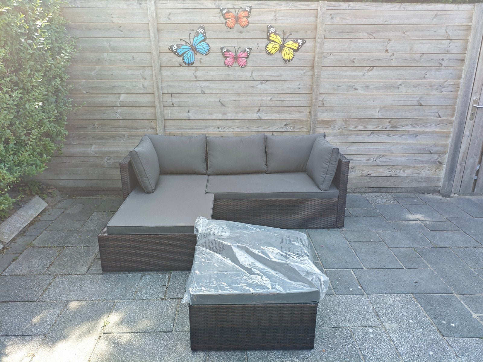 Livarno Loungeset - Zo goed als nieuw, Ophalen, 5 zitplaatsen, Kunststof, Bank