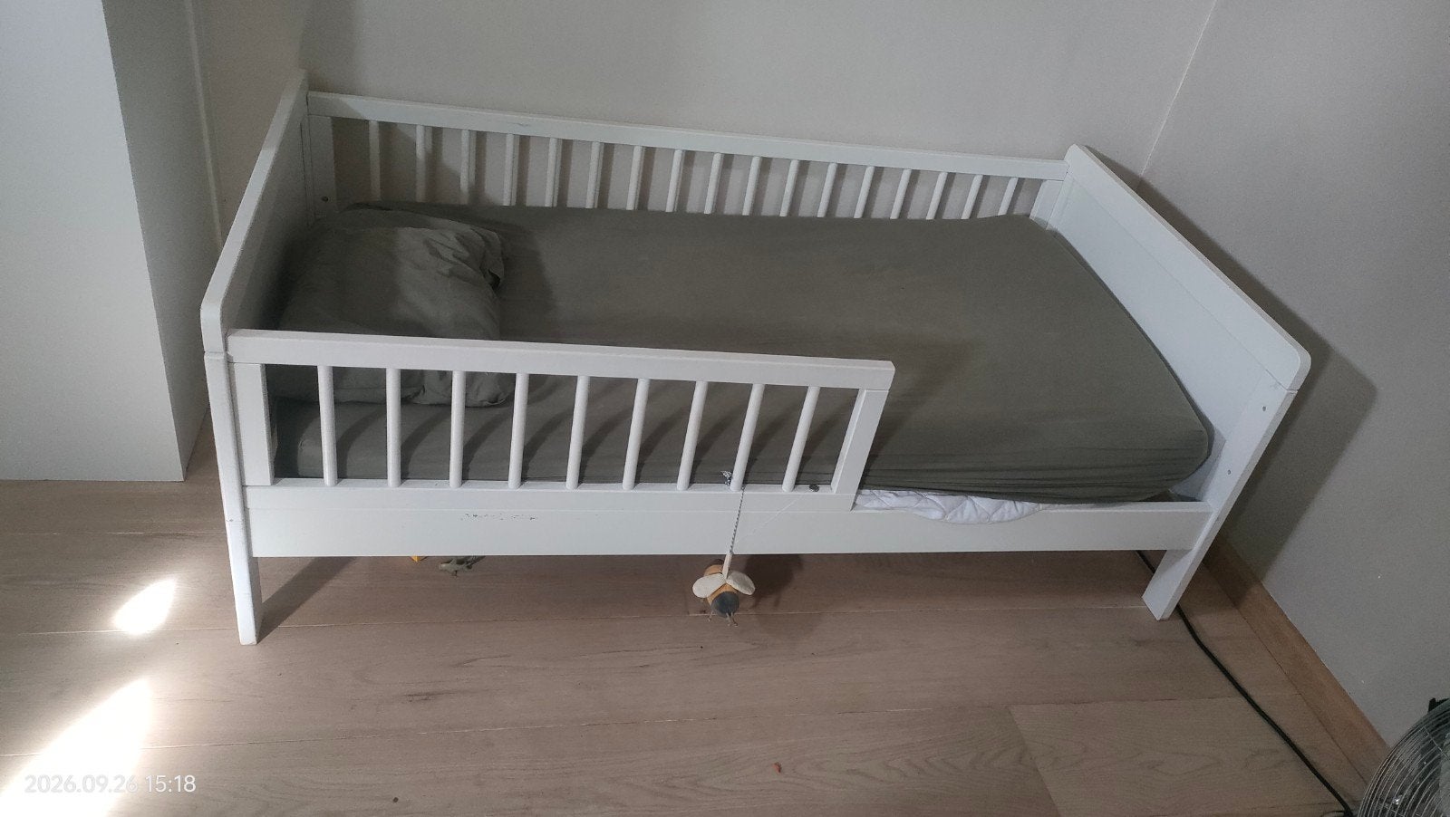 complete kinderbed met matras en bodem, Gebruikt, 70 tot 85 cm, 140 tot 160 cm, Ophalen
