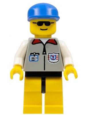 LEGO City res001 Coast Guard 1 - Yellow Legs, Blue Cap, Lego, Ophalen of Verzenden, Minifiguur, City