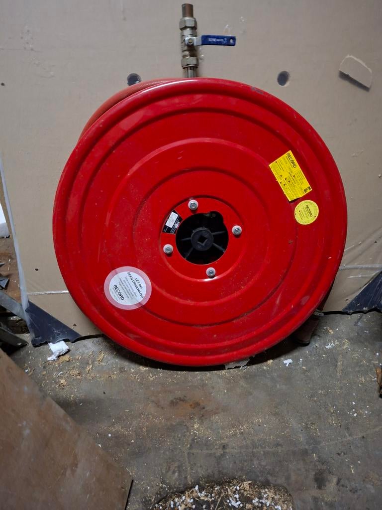 Stevige Brandslanghaspel - 20 Meter / 19 mm - 12 Bar, Huis en Inrichting, Brandblussers en Brandkasten, Ophalen, Brandblusser