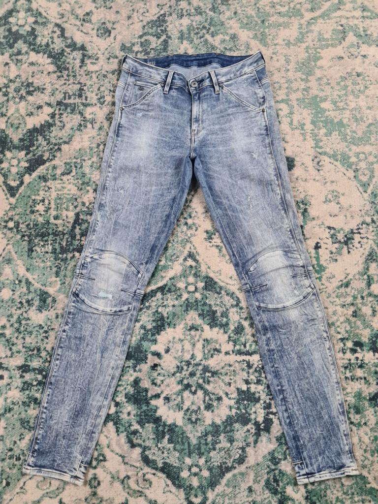 5622 G-star mid skinny W29 L32 Tulsi2932 Blauw Mid-rise, Blauw, Ophalen of Verzenden, W30 - W32 (confectie 38/40), G-STAR RAW