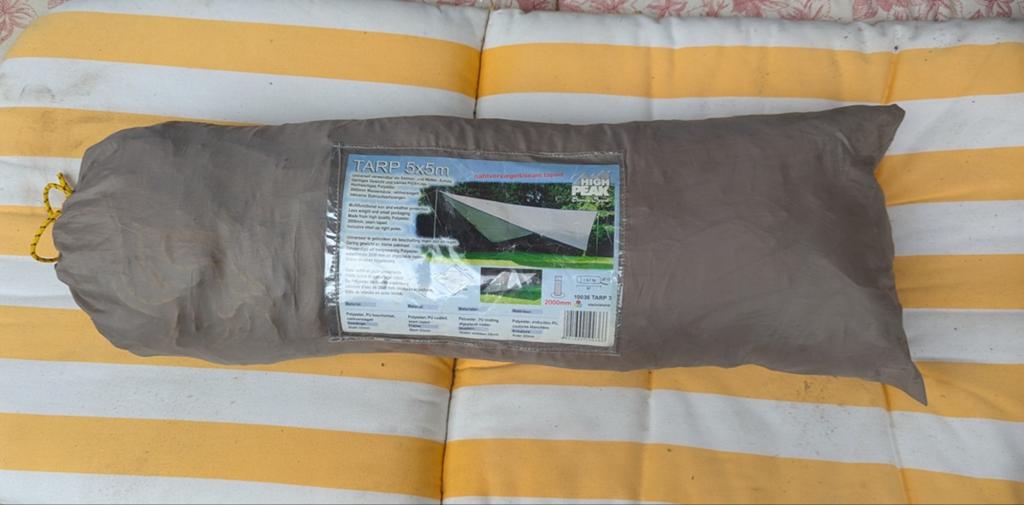 High Peak Tarp 5x5m - Multifunctioneel Zeil, geen stokken, Ophalen of Verzenden