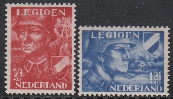 Nederland 1942 402/403 Legioen, Postfris, Postzegels en Munten, Postzegels | Nederland, Ophalen of Verzenden, Na 1940, Postfris