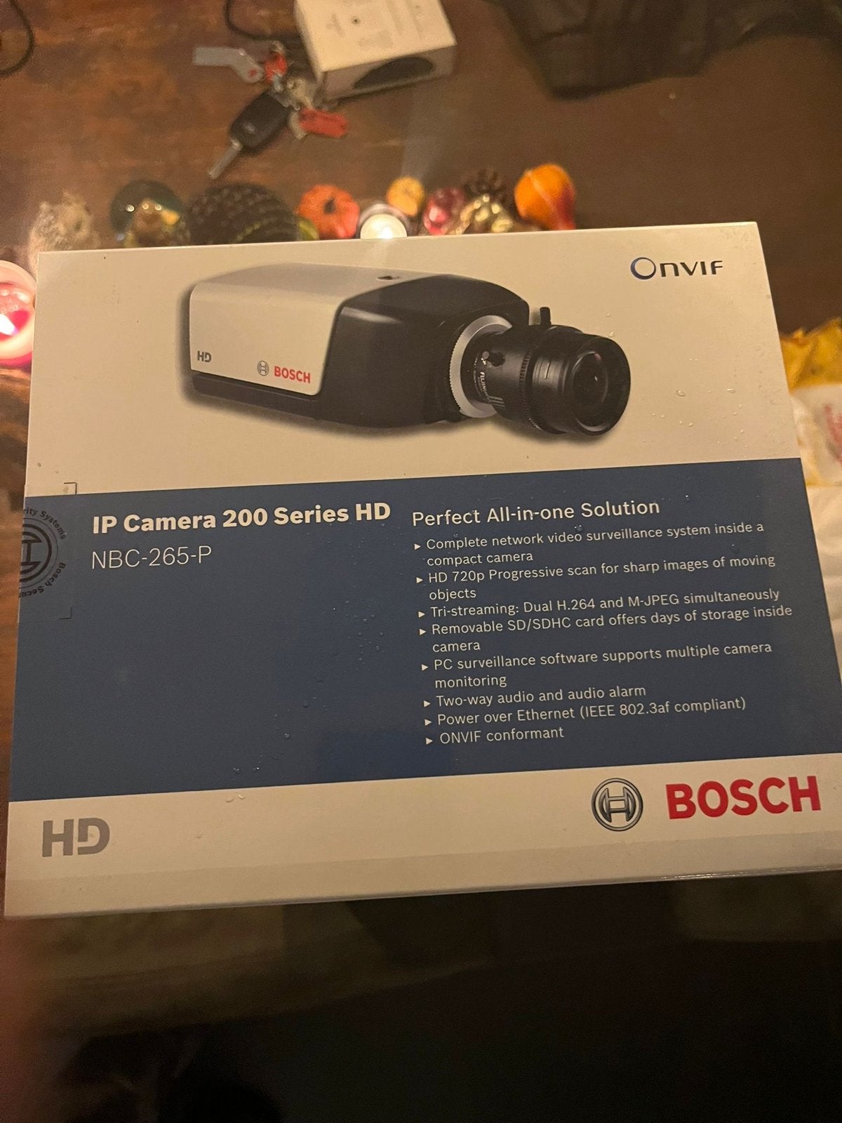 Bosch IP Camera 200 Series HD NBC-265-P, Audio, Tv en Foto, Ophalen of Verzenden, Nieuw, Buitencamera