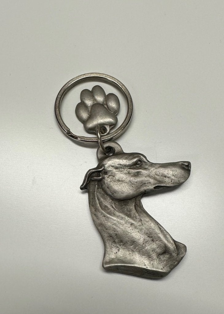 Sleutelhanger Greyhound - tin, Dier of Natuur, Nieuw, Ophalen of Verzenden, Nvt