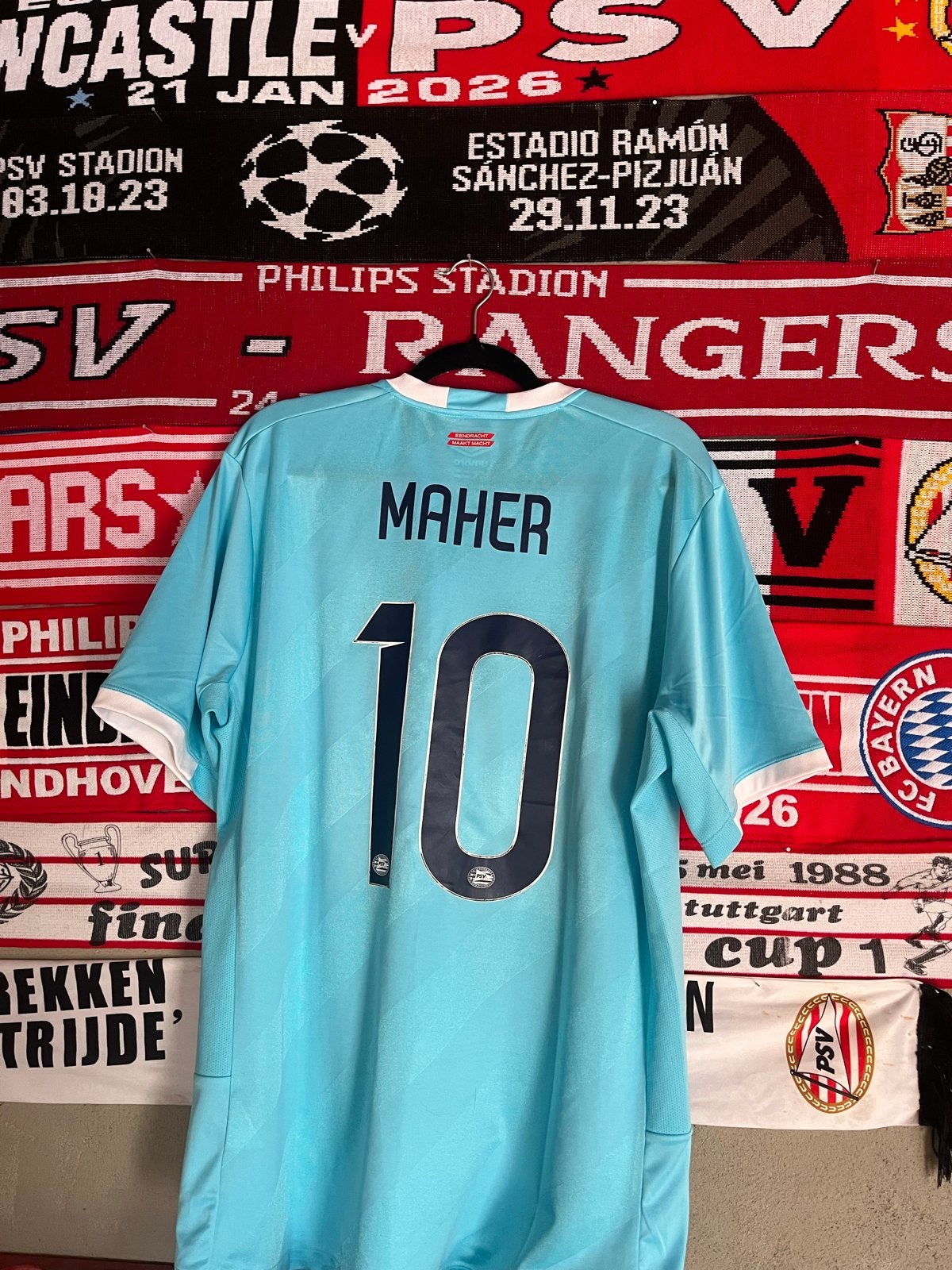 PSV Europees shirt Maher #10 - Maat XL, Sport en Fitness, Maat XL, Ophalen of Verzenden, Zo goed als nieuw, Shirt