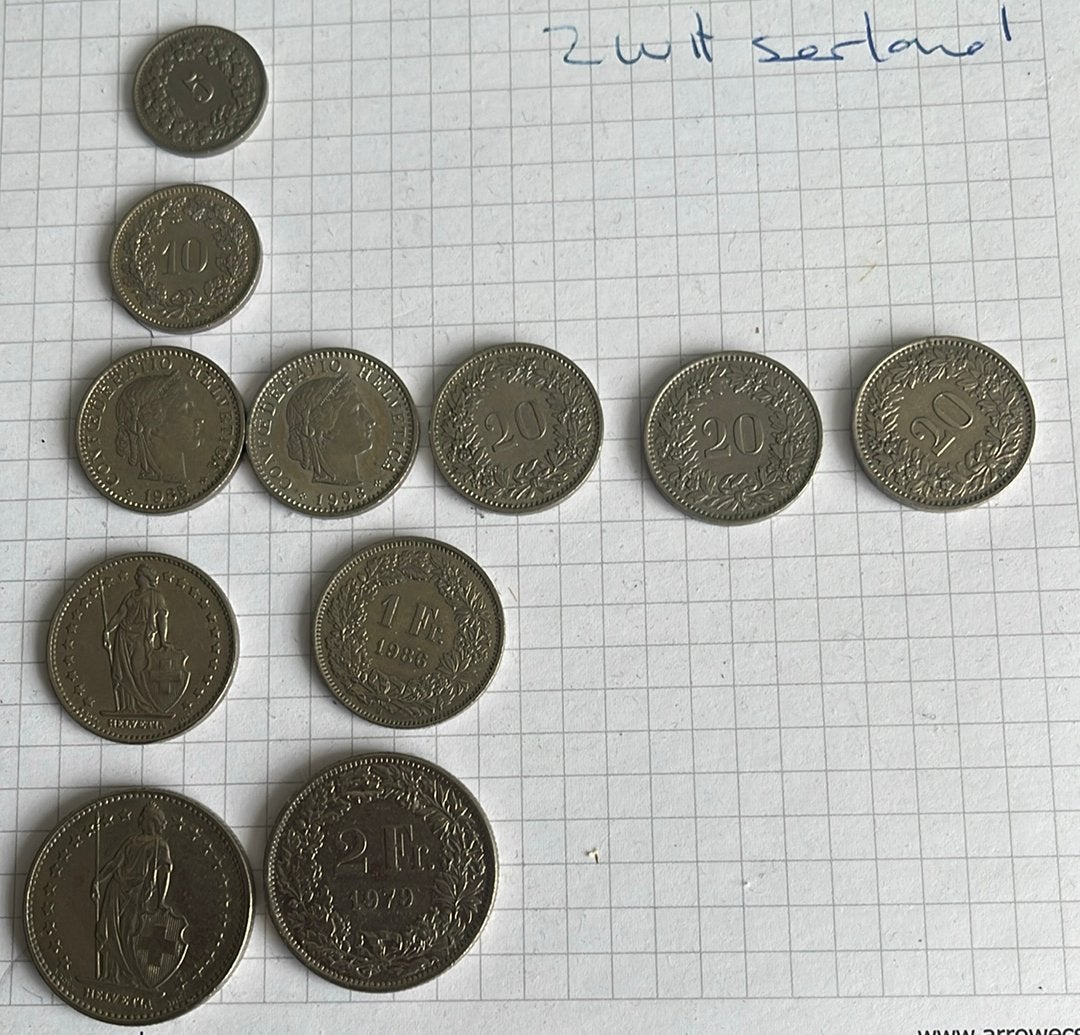 Zwitserse Franken, Postzegels en Munten, Ophalen, Overige landen