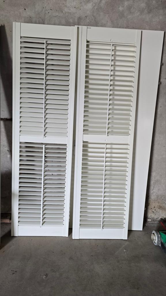 Witte shutters 65x231 cm - Vocking Interieur, Ophalen of Verzenden, Gebruikt