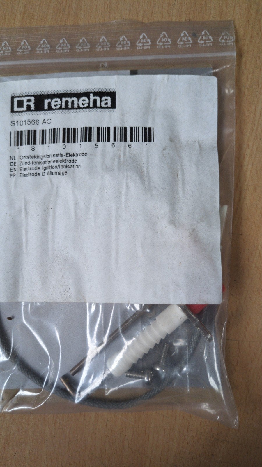 Remeha S101566 AC Ontstekingsionisatie-Elektrode, Ophalen of Verzenden, Nieuw, Overige typen