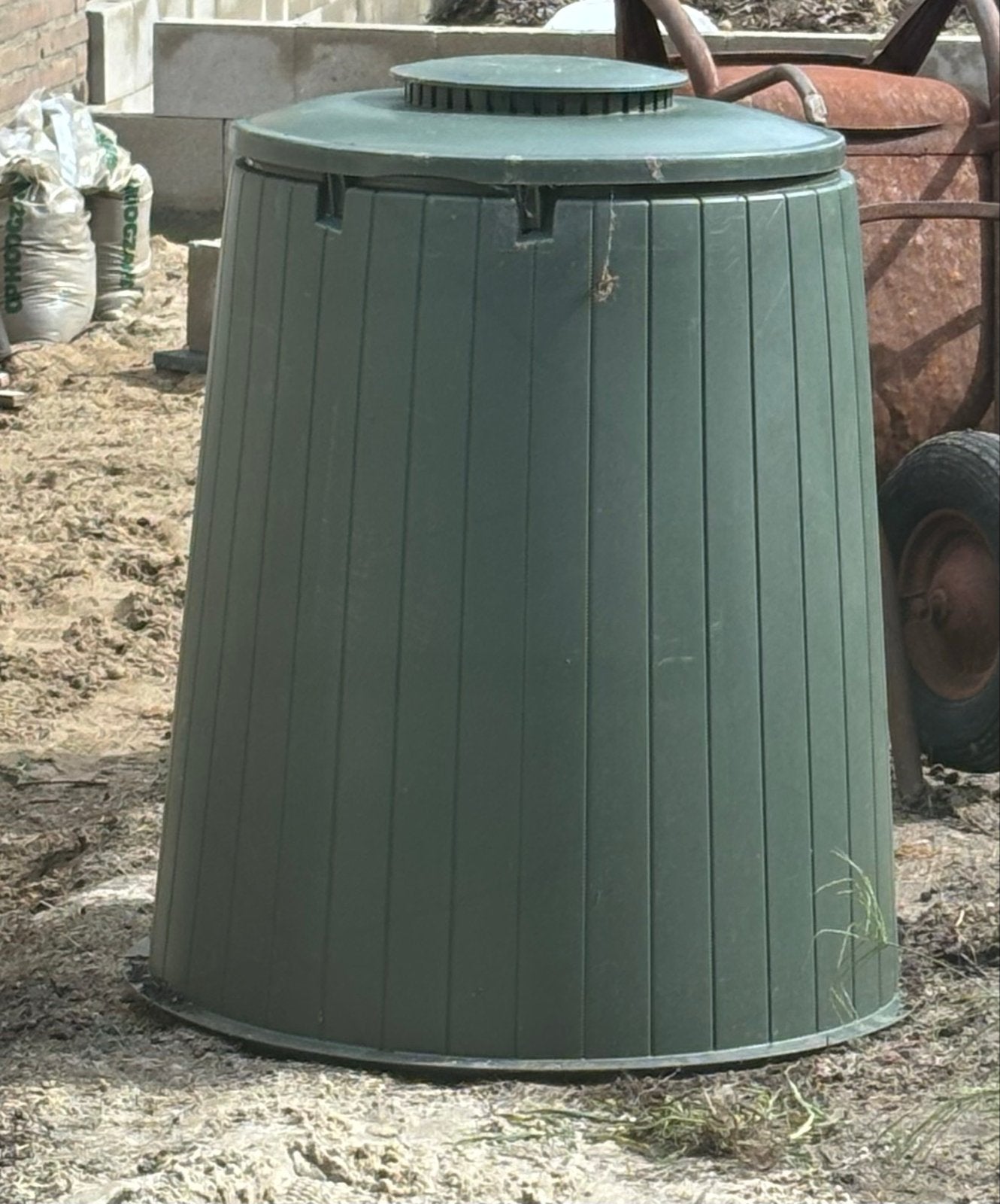 Groene compostbak voor tuin en keukenafval, Ophalen, Gebruikt