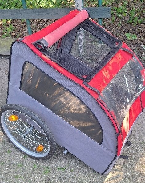 Nette hondenfietskar aangeboden., Fietsen en Brommers, Fietsaccessoires | Aanhangers en Karren, Ophalen, Hondenkar