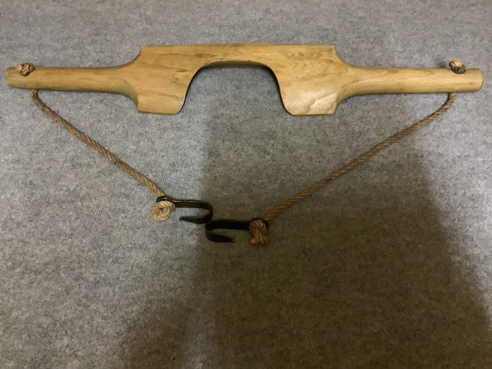 Vintage houten juk voor emmers of manden, Ophalen of Verzenden