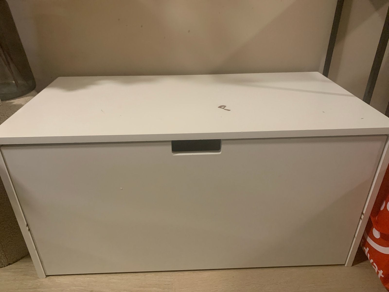 Witte ladekast met 1 lade, Ophalen, Kunststof, Gebruikt, 1 of 2 laden