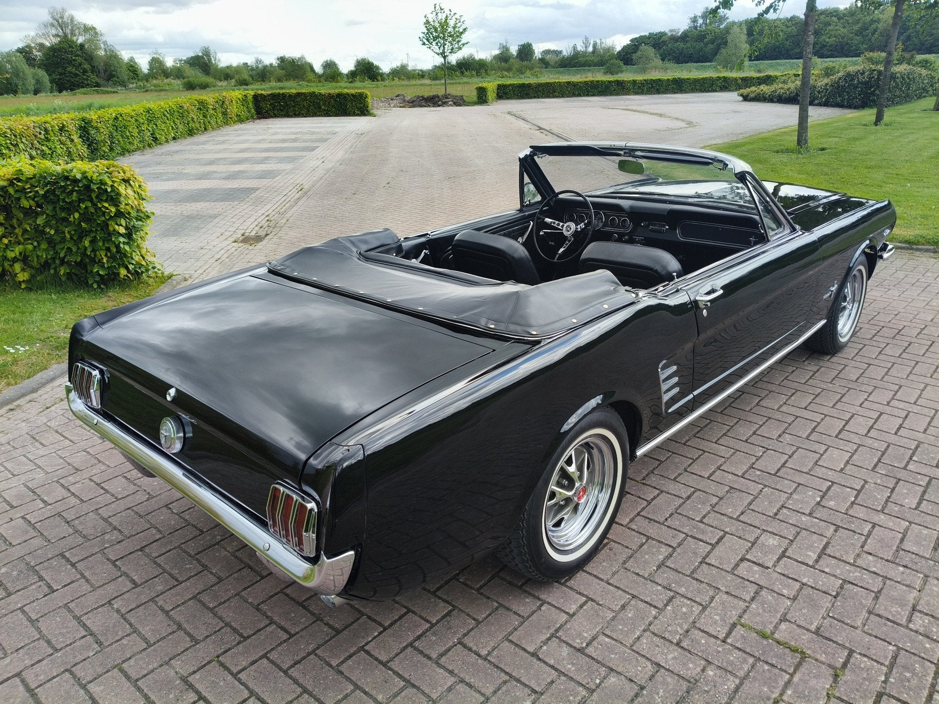 Ford Mustang CONVERTIBLE C CODE (bj 1966, automaat), Auto's, Automaat, Cabriolet, 4735 cc, Zwart
