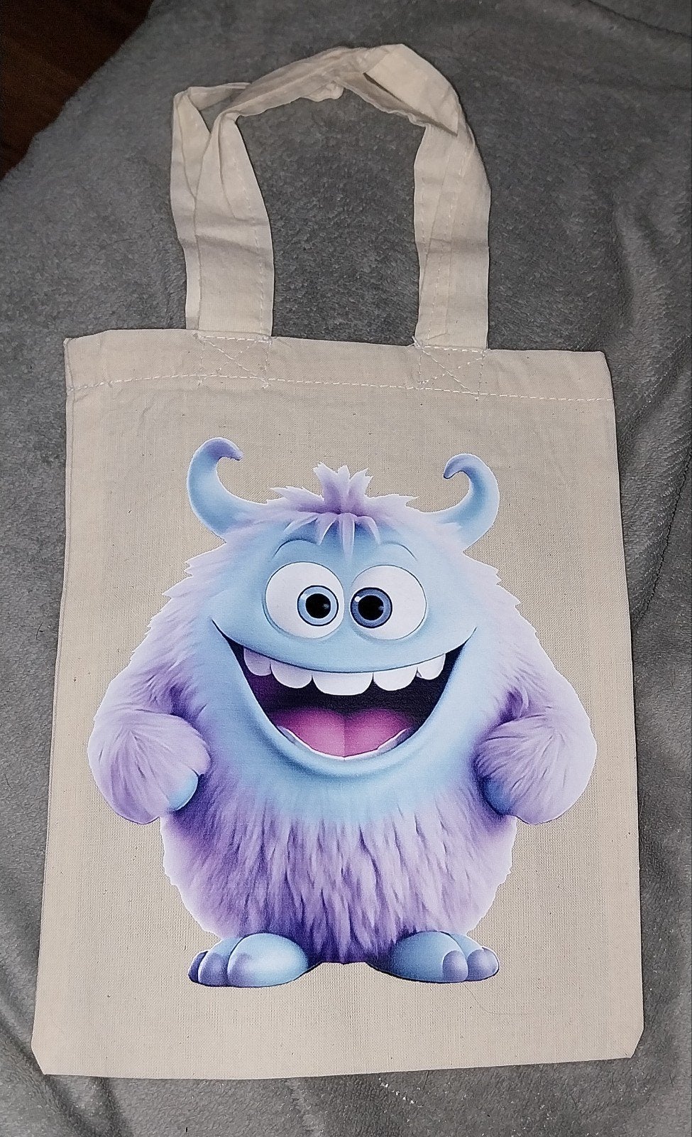 Nieuwe katoenen tas met Sulley print, Ophalen of Verzenden, Nieuw, Beige, Overige typen