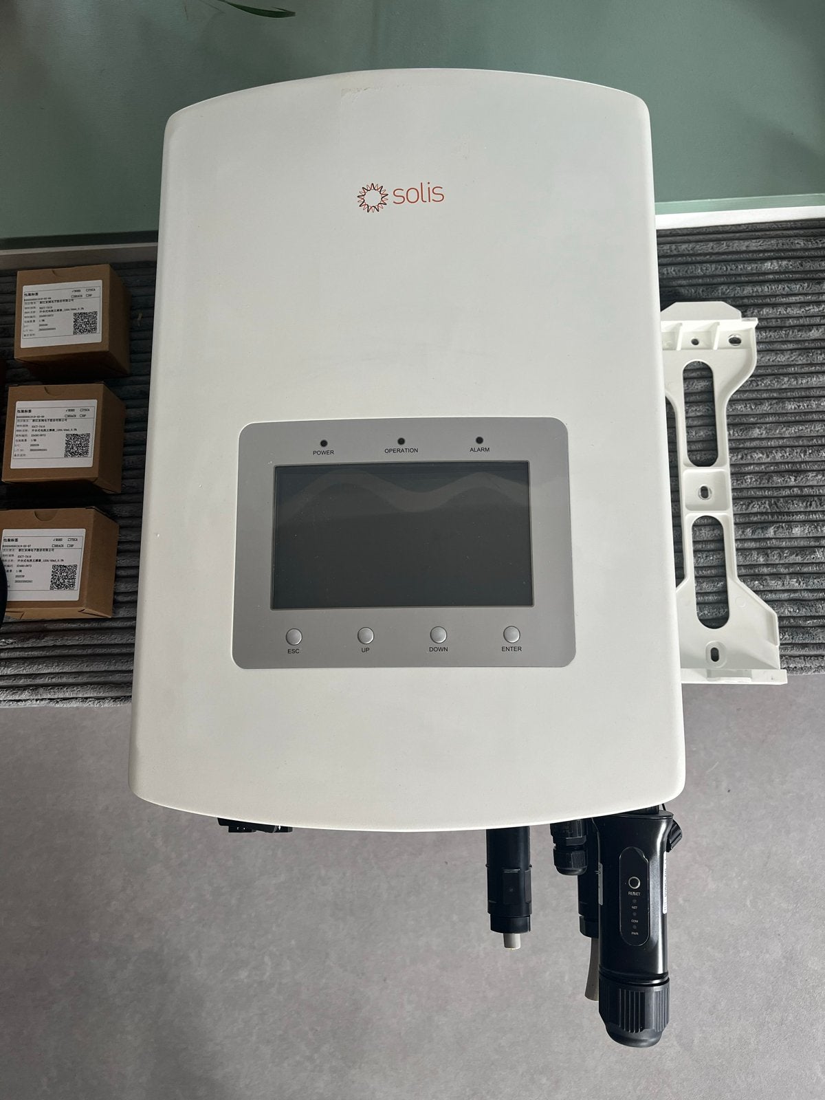 Solis 1-fase hybride omvormer 5kW - gebruikt, Ophalen, Zo goed als nieuw, Overige typen, 200 wattpiek of meer