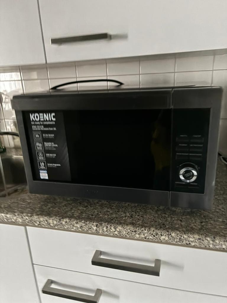 Koenic combi oven zgan! (zonder glasplaat), Witgoed en Apparatuur, Magnetrons, Gebruikt, Vrijstaand, Combimagnetron, 45 tot 60 cm