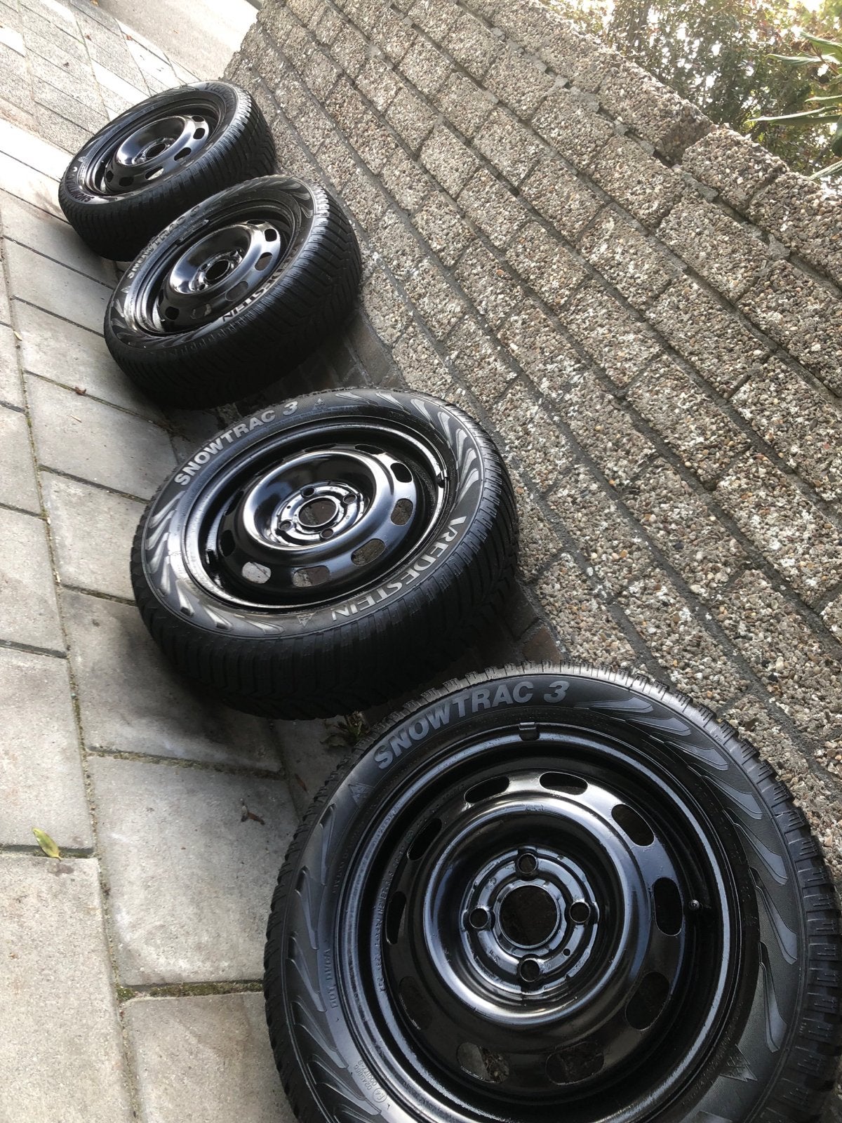 165/65R14 Vredestein Snowtrac 3 winterbanden, Ophalen of Verzenden, Gebruikt