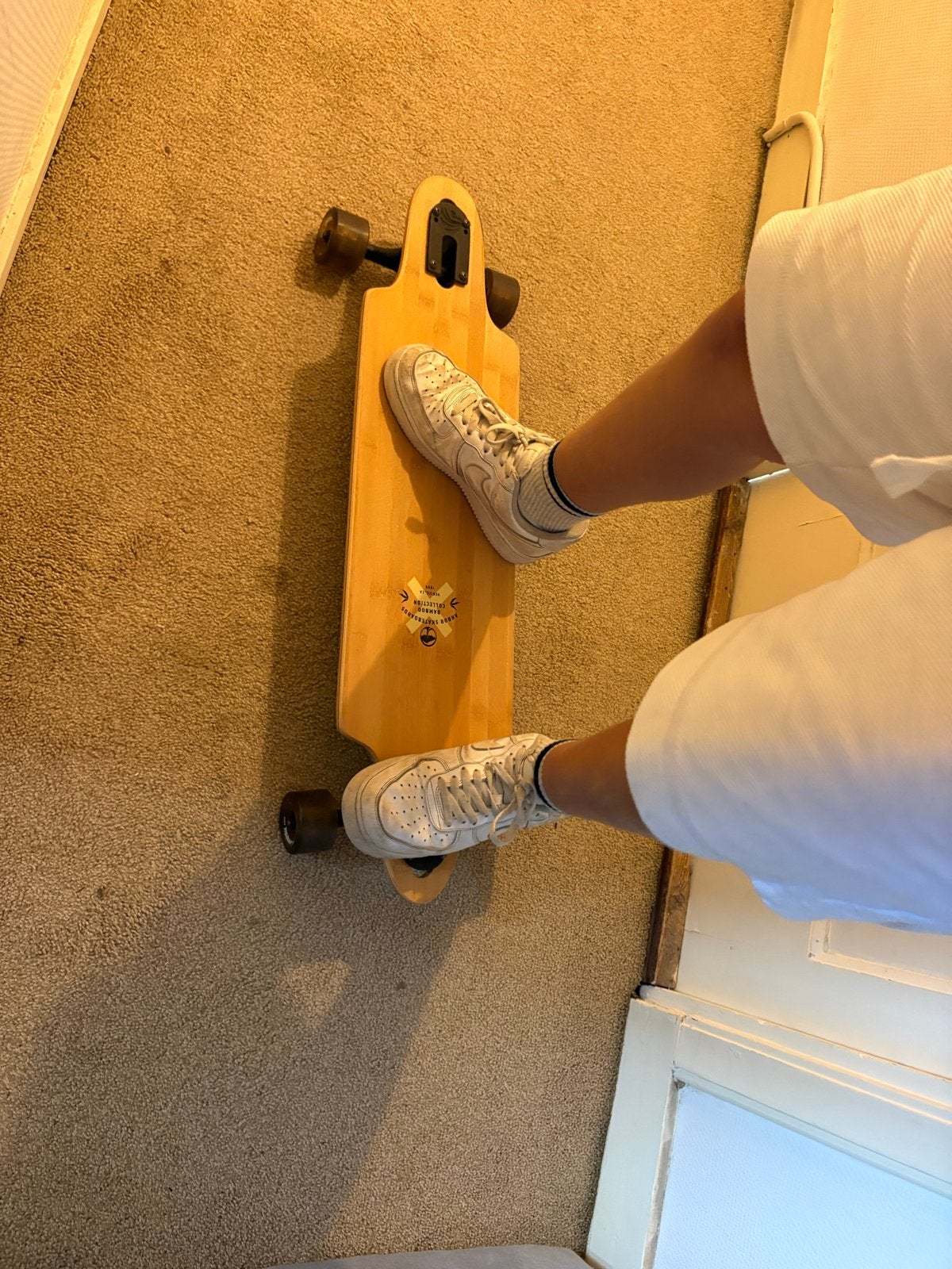 Arbor Zeppelin Bamboo Longboard - Zo goed als nieuw, Ophalen, Zo goed als nieuw, Skateboard, Longboard