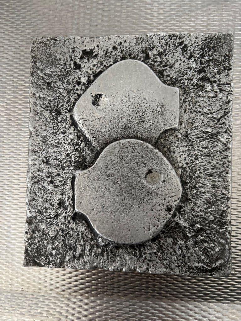 Wandtegel Willy Ceysens ( vissen), Antiek en Kunst, Zilver, Ophalen of Verzenden, Wanddecoratie, 20 - 50 cm