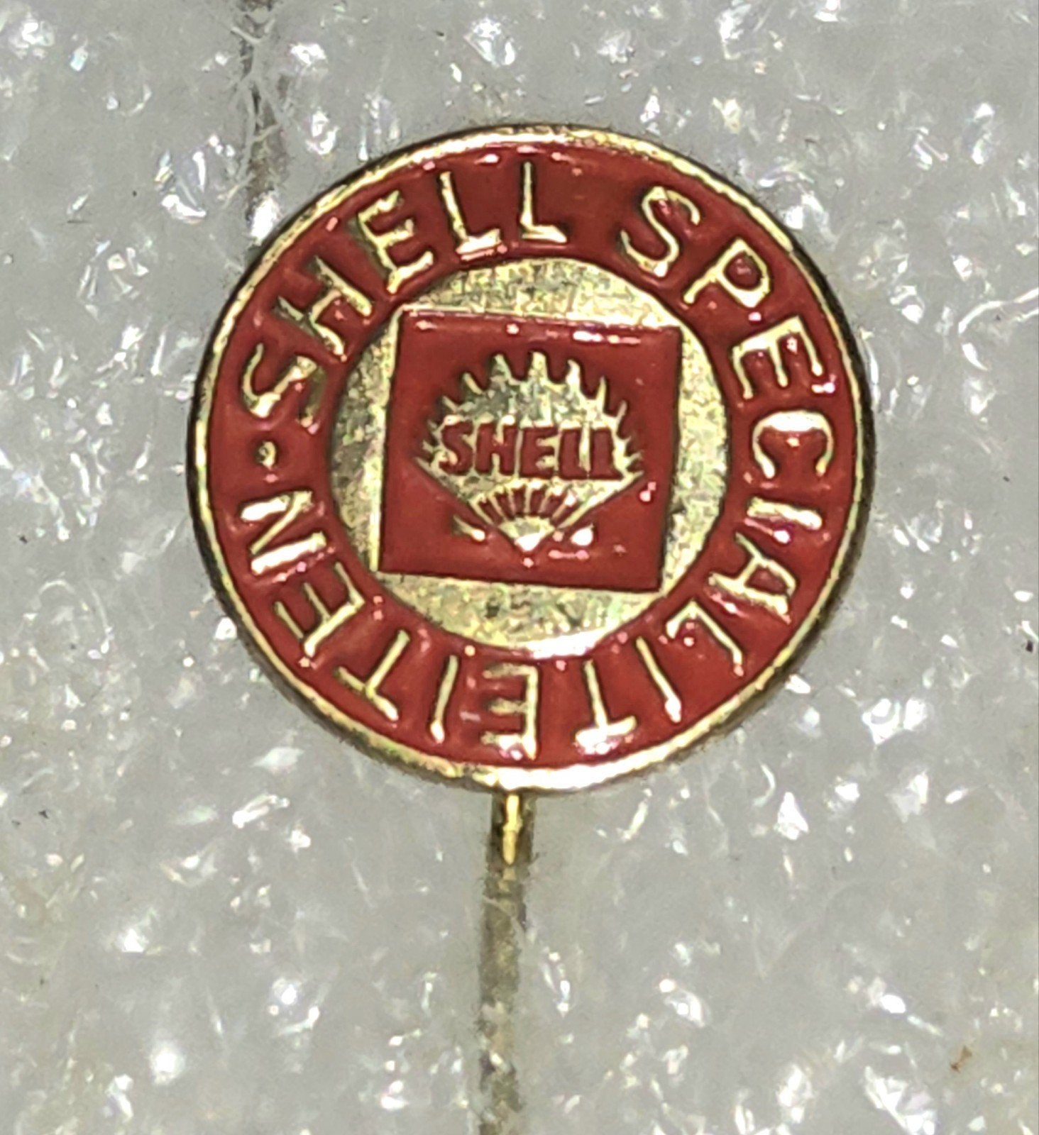 Vintage Shell Specialiteiten Speldje, Ophalen of Verzenden, Gebruikt, Merk, Speldje of Pin