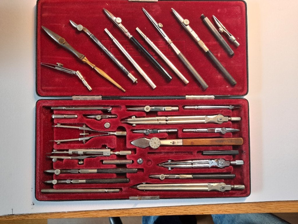 Zeldzame Vintage Riefler A57 Passerset (D.R.P.), Ophalen of Verzenden