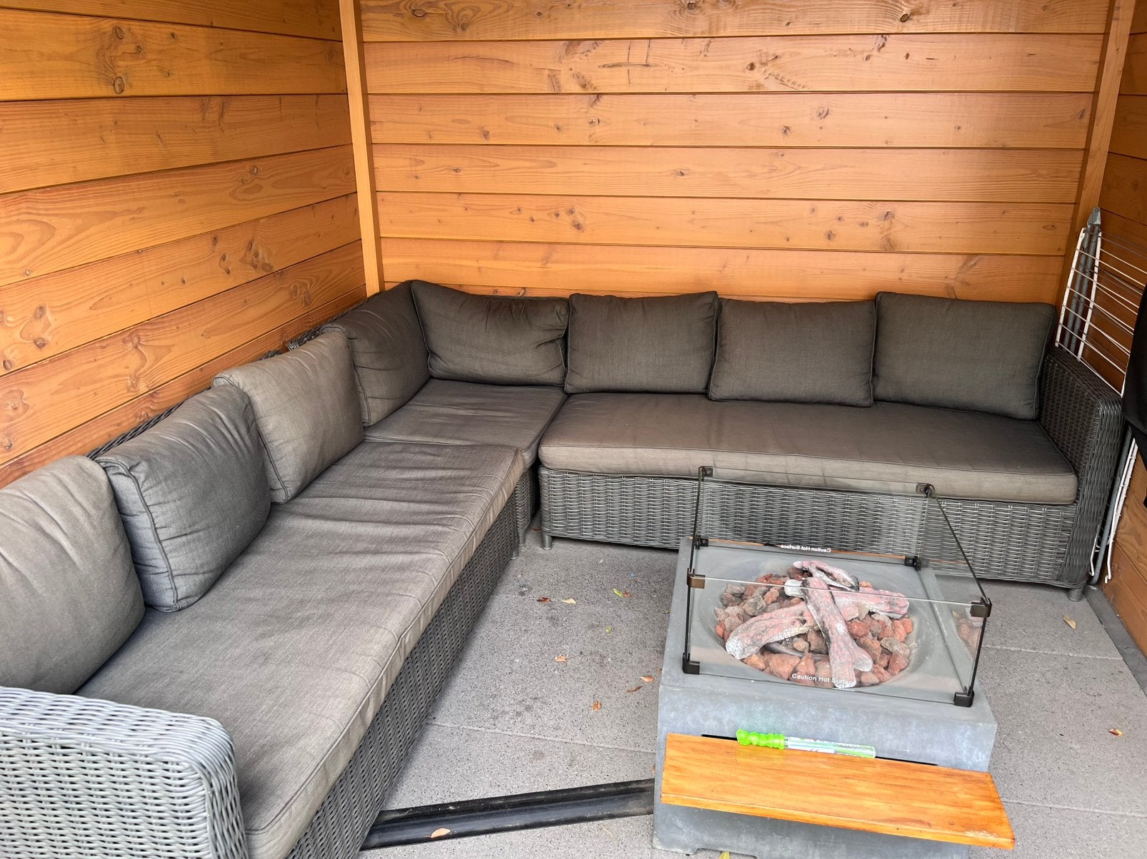Loungebank zonder tafel, Tuin en Terras, Tuinsets en Loungesets, Ophalen, 5 zitplaatsen, Gebruikt, Loungeset