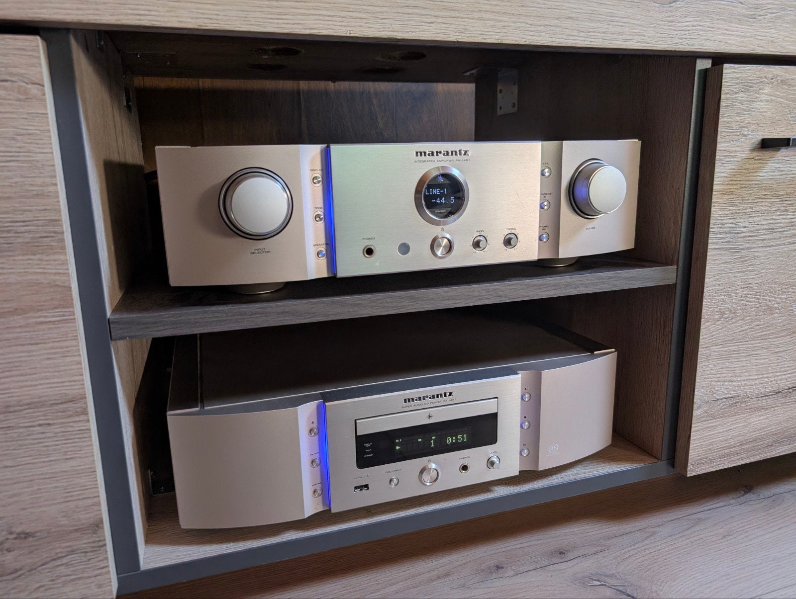 Marantz PM14S1 + SA14S1 CD + Opt/coax DAC, Ophalen of Verzenden, Zo goed als nieuw
