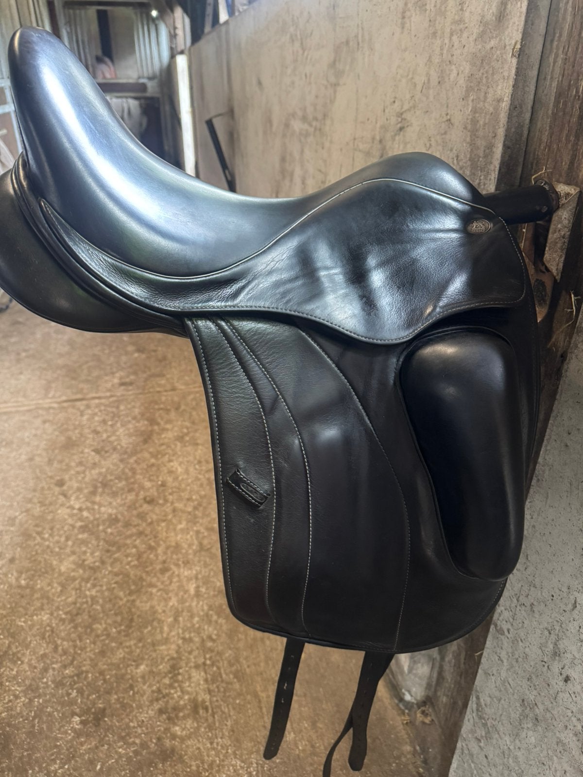 Fairfax dressuurzadel model Rebecca 17 inch, zwart, Dieren en Toebehoren, Ophalen of Verzenden, Gebruikt, Dressuur