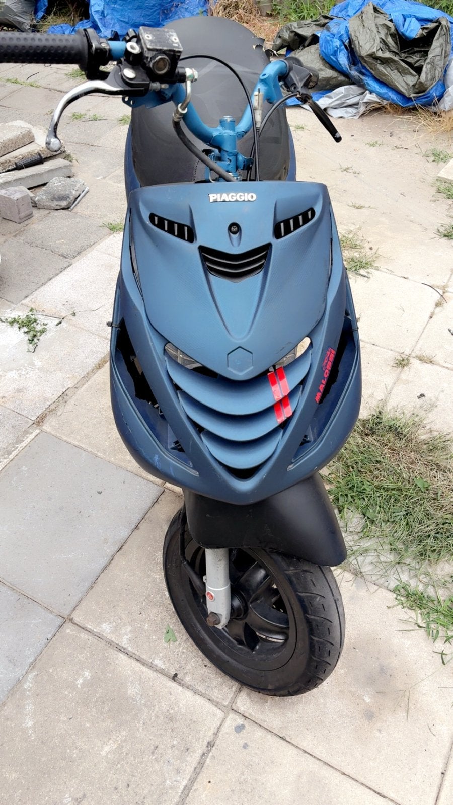 Piaggio Zip 70cc - Blauw met Malossi onderdelen, Gebruikt, Maximaal 45 km/u, Zip, Ophalen of Verzenden