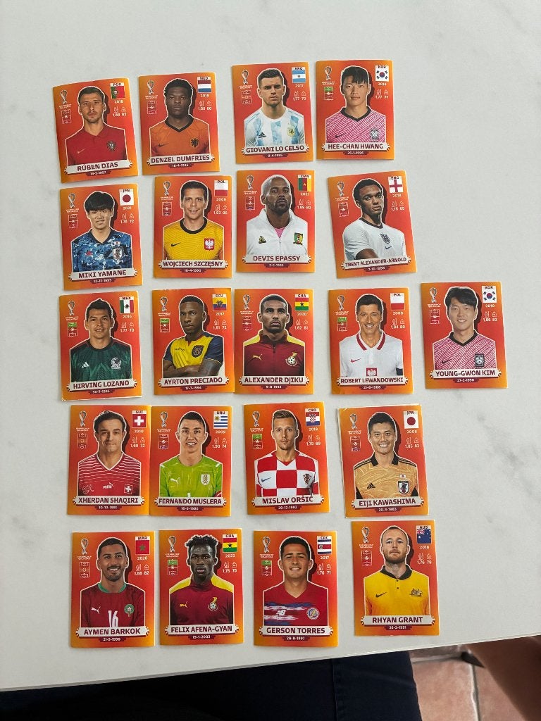 Panini WK Qatar stickers, Ophalen of Verzenden, Zo goed als nieuw, Meerdere stickers