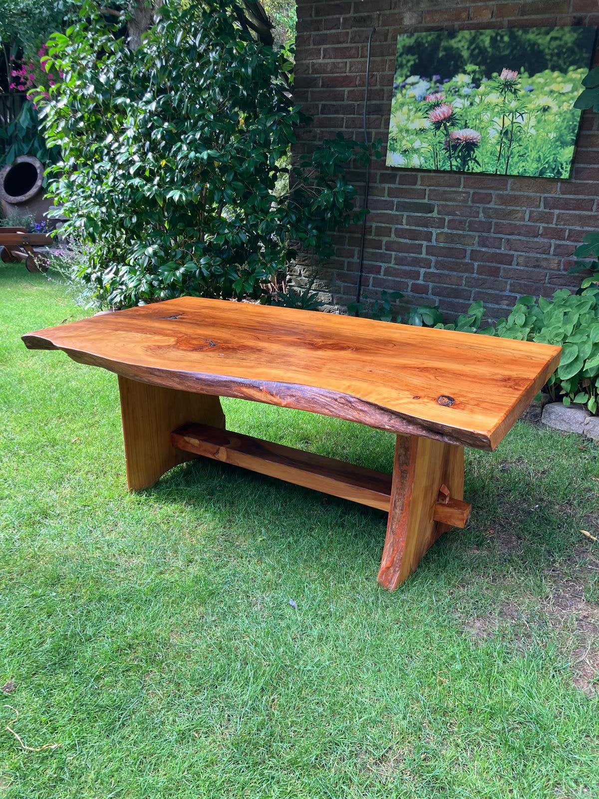 Boomstam salontafel van de mammoetboom, Ophalen, Zo goed als nieuw