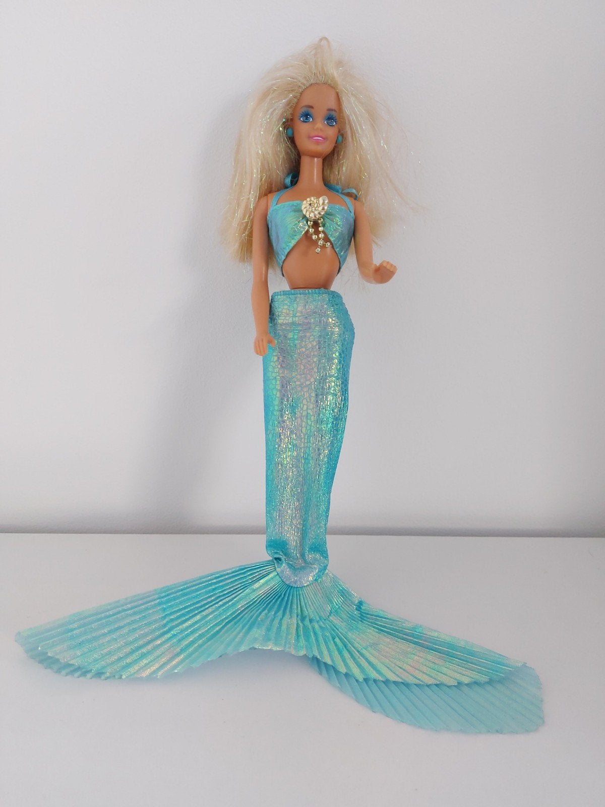 Mermaid barbie jaren 90, Ophalen of Verzenden, Gebruikt, Fashion Doll