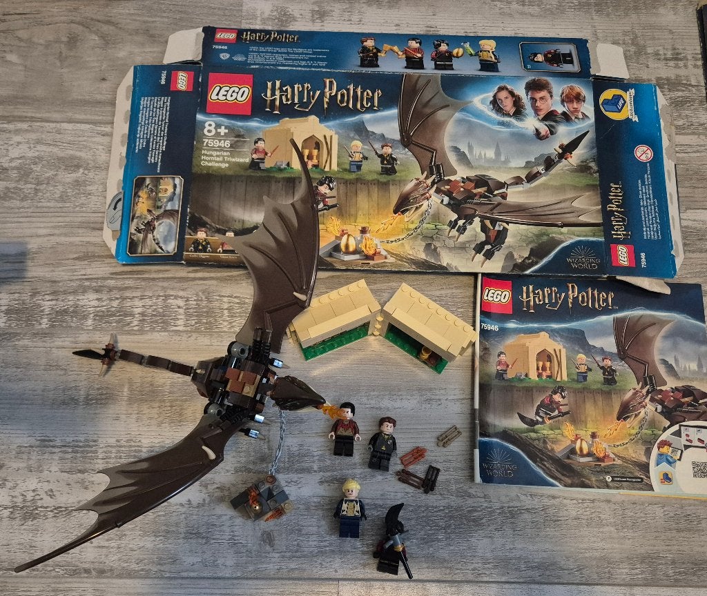 75946 Hongaarse Hoornstaart toverschool toernooi, Lego, Harry Potter, Ophalen of Verzenden, Zo goed als nieuw