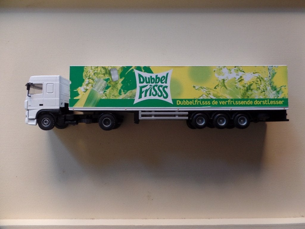 DAF 95XF trekker oplegger Dubbelfris Lion Toys, Hobby en Vrije tijd, Verzenden, Gebruikt, Bus of Vrachtwagen, Lion Toys