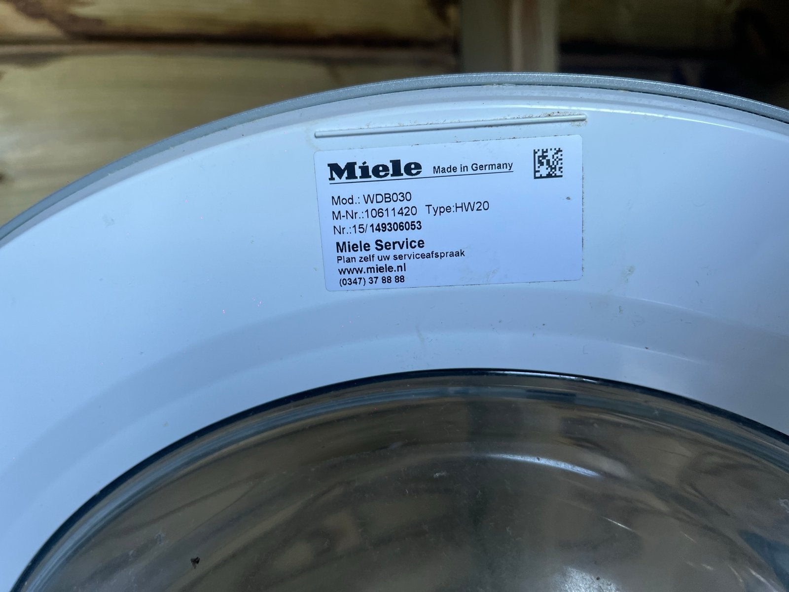 Miele W1 Classic WDB030 Wasmachine - Zo goed als nieuw, Ophalen, Zo goed als nieuw, 85 tot 90 cm, 1200 tot 1600 toeren
